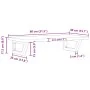 Estante de lavabo de pared de acero y madera maciza de roble de , Tocadores de baño - Ref: Foro24-3302347, Precio: 81,32 €, D...