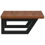 Estante de lavabo de pared de acero y madera maciza de roble by , bathroom vanities - Ref: Foro24-3302351, Price: 78,23 €, Di...