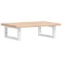 Estante de lavabo de pared de acero y madera maciza de roble de , Tocadores de baño - Ref: Foro24-3302332, Precio: 66,76 €, D...