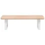 Estante de lavabo de pared de acero y madera maciza de roble de , Tocadores de baño - Ref: Foro24-3302332, Precio: 66,76 €, D...