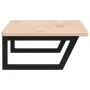 Estante de lavabo de pared de acero y madera maciza de roble de , Tocadores de baño - Ref: Foro24-3302387, Precio: 92,76 €, D...