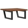 Estante de lavabo de pared de acero y madera maciza de roble von , Badezimmerwaschtische - Ref: Foro24-3302403, Preis: 81,23 ...