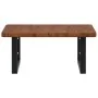 Estante de lavabo de pared de acero y madera maciza de roble von , Badezimmerwaschtische - Ref: Foro24-3302401, Preis: 82,12 ...