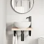Soportes estante de lavabo 2 unidades trapecio acero negro de , Soportes y travesaños - Ref: Foro24-4007283, Precio: 31,47 €,...