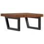 Estante de lavabo de pared de acero y madera maciza de roble de , Tocadores de baño - Ref: Foro24-3302415, Precio: 103,89 €, ...