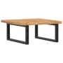 Estante de lavabo de pared de acero y madera maciza de roble de , Tocadores de baño - Ref: Foro24-3302393, Precio: 93,68 €, D...