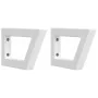 Soportes estante de lavabo 2 unidades trapecio acero blanco by , Supports and crossbars - Ref: Foro24-4007276, Price: 28,31 €...