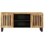Mueble de TV madera maciza de mango rugosa 105x34x46 cm by , CD and DVD storage - Ref: Foro24-377436, Price: 124,25 €, Discou...
