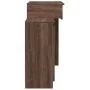 Tocador con luces LED marrón roble 115x37x110,5 cm de , Tocadores para dormitorios - Ref: Foro24-848233, Precio: 124,96 €, De...