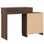 Tocador con luces LED marrón roble 115x37x110,5 cm de , Tocadores para dormitorios - Ref: Foro24-848233, Precio: 124,96 €, De...