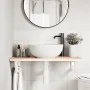 Estante de lavabo de pared de acero y madera maciza de roble von , Badezimmerwaschtische - Ref: Foro24-3302546, Preis: 72,25 ...