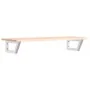 Estante de lavabo de pared de acero y madera maciza de roble von , Badezimmerwaschtische - Ref: Foro24-3302550, Preis: 81,32 ...