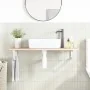 Estante de lavabo de pared de acero y madera maciza de roble von , Badezimmerwaschtische - Ref: Foro24-3302550, Preis: 81,32 ...