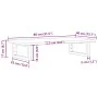 Estante de lavabo de pared de acero y madera maciza de roble von , Badezimmerwaschtische - Ref: Foro24-3302565, Preis: 85,92 ...