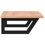 Estante de lavabo de pared de acero y madera maciza de roble de , Tocadores de baño - Ref: Foro24-3302567, Precio: 87,31 €, D...