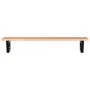 Estante de lavabo de pared de acero y madera maciza de roble de , Tocadores de baño - Ref: Foro24-3302571, Precio: 90,91 €, D...