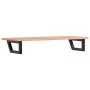 Estante de lavabo de pared de acero y madera maciza de roble de , Tocadores de baño - Ref: Foro24-3302571, Precio: 90,91 €, D...