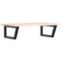 Estante de lavabo de pared de acero y madera maciza de roble by , bathroom vanities - Ref: Foro24-3302599, Price: 88,44 €, Di...