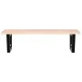 Estante de lavabo de pared de acero y madera maciza de roble by , bathroom vanities - Ref: Foro24-3302599, Price: 88,44 €, Di...