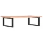 Estante de lavabo de pared de acero y madera maciza de roble de , Tocadores de baño - Ref: Foro24-3302609, Precio: 98,36 €, D...