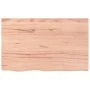 Estante de lavabo de pared de acero y madera maciza de roble de , Tocadores de baño - Ref: Foro24-3302609, Precio: 98,36 €, D...