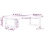 Estante de lavabo de pared de acero y madera maciza de roble by , bathroom vanities - Ref: Foro24-3302621, Price: 94,65 €, Di...