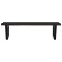 Estante de lavabo de pared de acero y madera maciza de roble by , bathroom vanities - Ref: Foro24-3302623, Price: 91,91 €, Di...