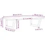 Estante de lavabo de pared de acero y madera maciza de roble by , bathroom vanities - Ref: Foro24-3302623, Price: 91,91 €, Di...