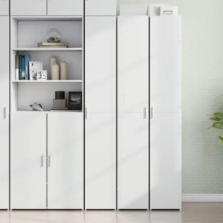 Aparador de madera de ingeniería blanco 30x42,5x185 cm de , Aparadores - Ref: Foro24-3281392, Precio: 152,52 €, Descuento: %