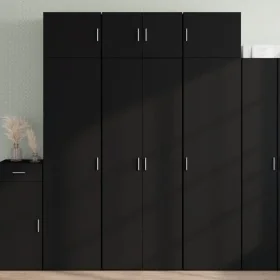 Aparador alto madera de ingeniería negro 70x42,5x185 cm von , Sideboards - Ref: Foro24-3281428, Preis: 210,10 €, Rabatt: %