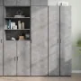 Aparador de madera de ingeniería gris hormigón 45x42,5x185 cm de , Aparadores - Ref: Foro24-3281409, Precio: 154,05 €, Descue...