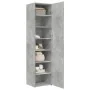 Aparador de madera de ingeniería gris hormigón 45x42,5x185 cm de , Aparadores - Ref: Foro24-3281409, Precio: 154,05 €, Descue...