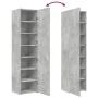 Aparador de madera de ingeniería gris hormigón 45x42,5x185 cm de , Aparadores - Ref: Foro24-3281409, Precio: 154,05 €, Descue...
