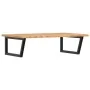 Estante de lavabo de pared de acero y madera maciza de roble von , Badezimmerwaschtische - Ref: Foro24-3302483, Preis: 119,17...