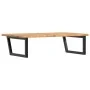 Estante de lavabo de pared de acero y madera maciza de roble von , Badezimmerwaschtische - Ref: Foro24-3302483, Preis: 119,17...