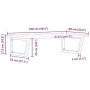 Estante de lavabo de pared de acero y madera maciza de roble von , Badezimmerwaschtische - Ref: Foro24-3302483, Preis: 119,17...