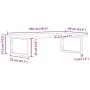 Estante de lavabo de pared de acero y madera maciza de roble de , Tocadores de baño - Ref: Foro24-3302481, Precio: 124,07 €, ...