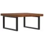 Estante de lavabo de pared de acero y madera maciza de roble de , Tocadores de baño - Ref: Foro24-3302497, Precio: 126,18 €, ...