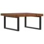 Estante de lavabo de pared de acero y madera maciza de roble de , Tocadores de baño - Ref: Foro24-3302497, Precio: 126,18 €, ...