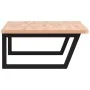 Estante de lavabo de pared de acero y madera maciza de haya by , bathroom vanities - Ref: Foro24-3302519, Price: 126,76 €, Di...