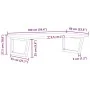 Estante de lavabo de pared de acero y madera maciza de haya by , bathroom vanities - Ref: Foro24-3302519, Price: 126,76 €, Di...
