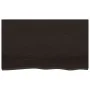 Estante de lavabo de pared de acero y madera maciza de roble de , Tocadores de baño - Ref: Foro24-3302661, Precio: 99,87 €, D...