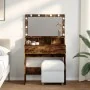 Tocador con luces LED color roble ahumado 80x41x134,5 cm von , Schlafzimmerkommoden - Ref: Foro24-848189, Preis: 133,18 €, Ra...