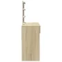 Tocador con LED color roble Sonoma 100x40x130 cm by , Bedroom Dressers - Ref: Foro24-848194, Price: 122,42 €, Discount: %