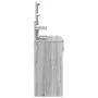 Tocador con luces LED color gris Sonoma 100x40x130 cm by , Bedroom Dressers - Ref: Foro24-848204, Price: 142,20 €, Discount: %