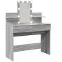 Tocador con luces LED color gris Sonoma 100x40x130 cm by , Bedroom Dressers - Ref: Foro24-848204, Price: 142,20 €, Discount: %