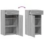 Aparador de madera de ingeniería gris Sonoma 50x42,5x93 cm de , Aparadores - Ref: Foro24-846297, Precio: 83,31 €, Descuento: %