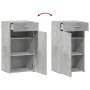 Aparador de madera de ingeniería gris hormigón 50x42,5x93 cm by , Sideboards - Ref: Foro24-846295, Price: 98,91 €, Discount: %