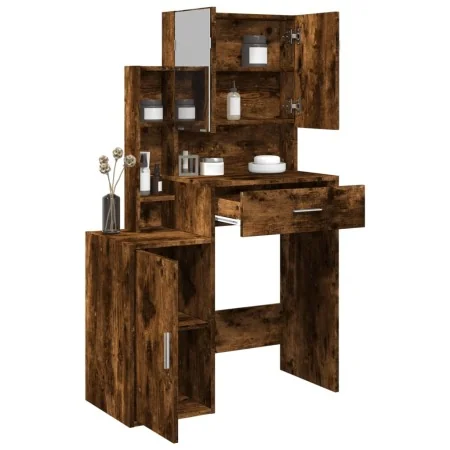 Tocador con mueble roble ahumado 80x35x132 cm by , Bedroom Dressers - Ref: Foro24-848238, Price: 116,00 €, Discount: %