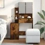 Tocador con mueble roble ahumado 80x35x132 cm by , Bedroom Dressers - Ref: Foro24-848238, Price: 116,00 €, Discount: %
